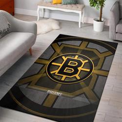 NHL Boston Bruins Area Rug Living Room Rug Home Decor Floor Decor Area Rug