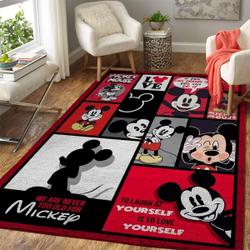 Mickey Duck Area Rug Living Room Rug Home Decor