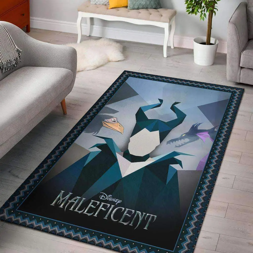 Disney Maleficent Area Rug Living Room Rug Home Decor