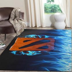 Dota 2 Logo Gaming Area Rugs Living Room Carpet Fn161236 Rug Regtangle Carpet Floor Decor Home Decor