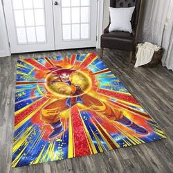 Dragon Ball Area Rug Living Room Rug Home Decor Son Goku Anime Manga D30101