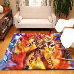 Dragon Ball Area Rug Living Room Rug Home Decor Son Goku Anime Manga D301016