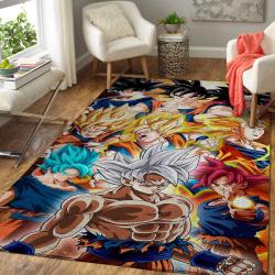 Dragon Ball Area Rug Son Goku Movie Rug Regtangle Carpet Floor Decor