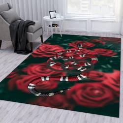Dragonfly Flower Dhc1610051M Rug Living Room Rug Home Decor