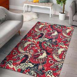 Drawing Farm Chicken Hen Pattern Print Area Rug Living Room Rug Home Decor