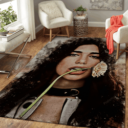 Dua Lipa Music World Art For Fans Area Rug Living Room Carpet Rug Regtangle Carpet Floor Decor Home Decor