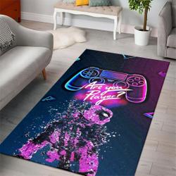 Dualshock 4 Playstation Gaming Collection Area Rugs Living Room Carpet Rug Regtangle Carpet Floor Decor Home Decor