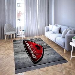 Ducati Logo Area Rug Wood Design Living Room Carpet Rug Regtangle Carpet Floor Decor Home Decor