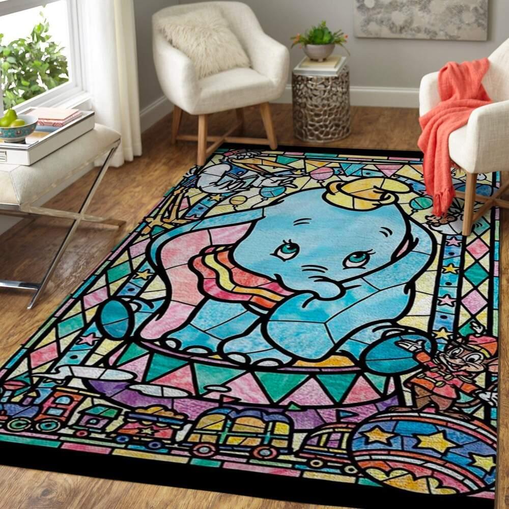 Dumbo Area Rug Cute Disney Rugs Rug Regtangle Carpet Floor Decor Home Decor