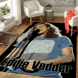 Eddie Vedder 2 Music Artwork Art For Fans Area Rug Living Room Carpet Rug Regtangle Carpet Floor Decor Home Decor
