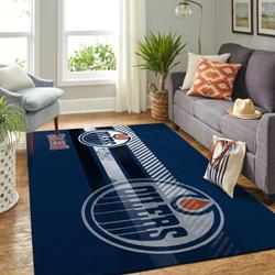 Edmonton Oilers Area Rugs Nhl Hockey Living Room Carpet 20030452 2