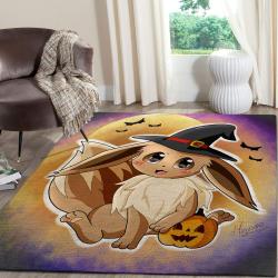 Eevee Halloween Pokemon Anime Fn080222 Movies Area Rug Rug Regtangle Carpet