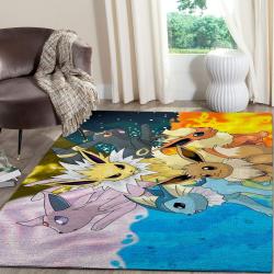 Eevee Pokemon Anime Fn070238 Movies Area Rug Rug Regtangle Carpet