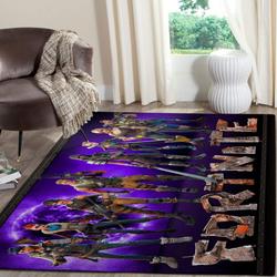 Electric Guitar Pattern Print Area Rug Living Room Rug Home Decor