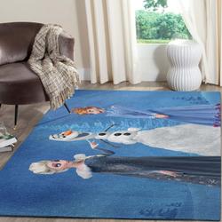 Elsa Anna Olaf Merry Christmas Area Rugs Disney Movies Living Room Carpet Lv071227 Rug Regtangle Carpet Floor Decor Home Decor