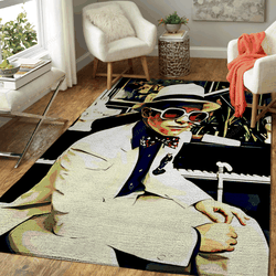 Elton John Artwork 3 Music Artist Art For Fans Area Rug Living Room Carpet Rug Regtangle Carpet Floor Decor Home Decor