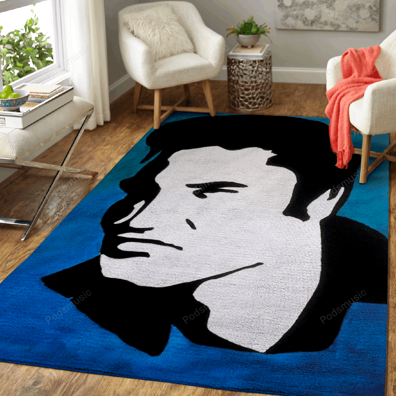 Elvis Presley Painting Music Art For Fans Area Rug Living Room Carpet Rug Regtangle Carpet Floor Decor Home Decor