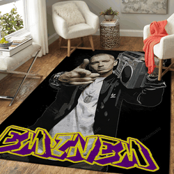 Eminem 7 Rapper And Hip Hop Music Art For Fans Area Rug Living Room Carpet Rug Regtangle Carpet Floor Decor Home Decor