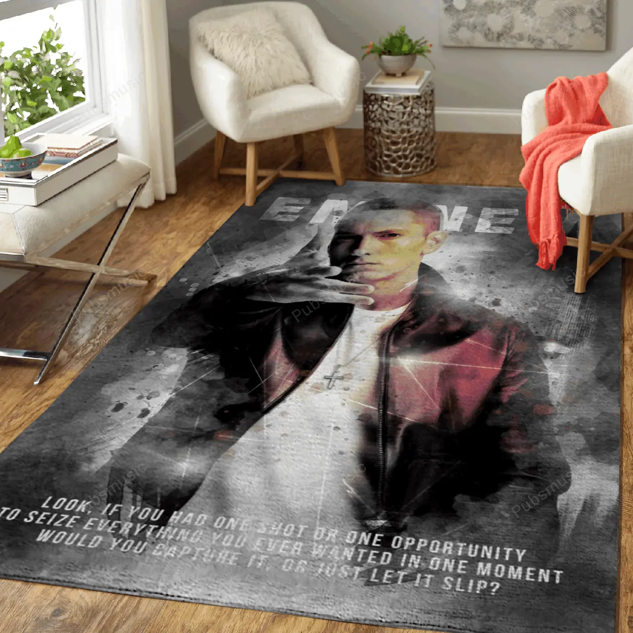 Eminem Music Art For Fans Area Rug Living Room Carpet Rug Regtangle Carpet Floor Decor Home Decor