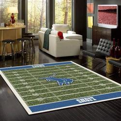 NFL Fans Detroit Lions Area Rug Living Room Rug Home Decor Football Home Decor