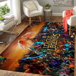 Fans League Of Legends Lol Characters Area Rug Gaming Home Decor Homebeautyus Rug Regtangle Carpet Floor Decor Home Decor