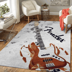 Fender Bass Art 4 Music Art Studio Art For Fans Area Rug Living Room Carpet Rug Regtangle Carpet Floor Decor Home Decor