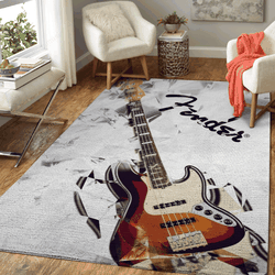 Fender Bass Jazz Music Art Studio Art For Fans Area Rug Living Room Carpet Rug Regtangle Carpet Floor Decor Home Decor