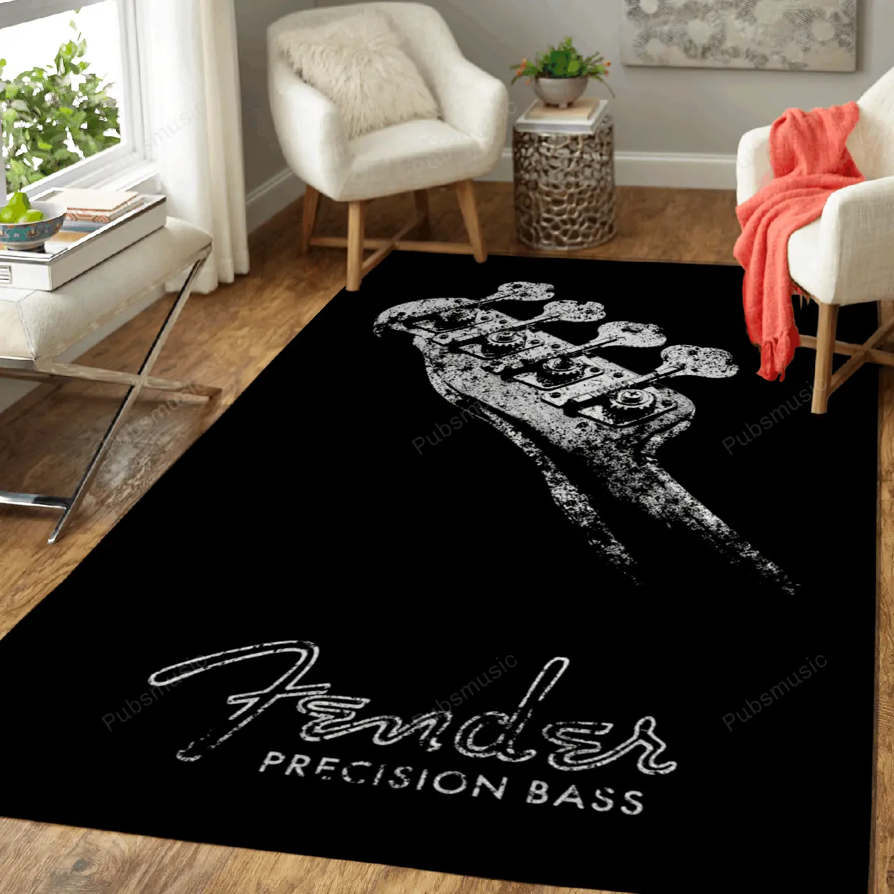 Fender Precision Bass Guitars Music Art For Fans Area Rug Living Room Carpet Rug Regtangle Carpet Floor Decor Home Decor