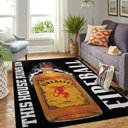 Fireball Area Rug Living Room Rug Home Decor This House Runs On Ofd 2003092