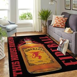 Fireball Area Rug This House Runs On Ofd 200309 Area Rug Living Room Carpet Rug Regtangle Carpet Floor Decor Home Decor