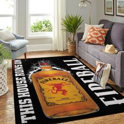 Fireball Area Rug This House Runs On Ofd 2003092 Area Rug Living Room Carpet Rug Regtangle Carpet Floor Decor Home Decor