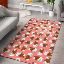 Flame Fire Pattern Print Area Rug Living Room Rug Home Decor