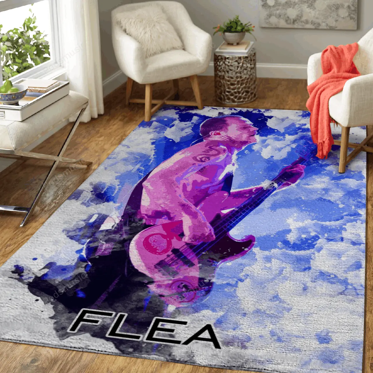Flea Minimalist Music Artwork Art For Fans Area Rug Living Room Carpet Rug Regtangle Carpet Floor Decor Home Decor