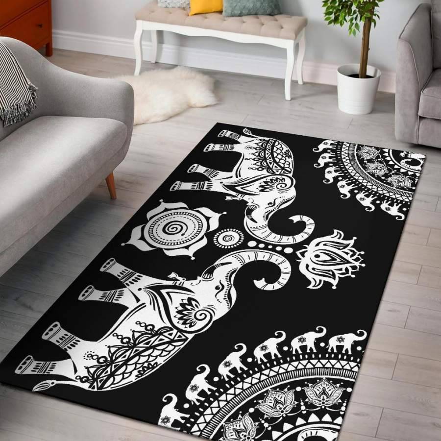 Floral Newspaper Pattern Print Area Rug Living Room Rug Home Decor