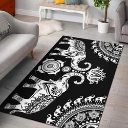 Floral Newspaper Pattern Print Area Rug Living Room Rug Home Decor