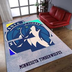 NBA Minnesota Timberwolves Basketball Living Room Rug Home Decor Area Rug