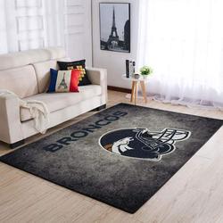NFL Football Denver Broncos Area Rug Living Room Rug Home Decor Home Decor
