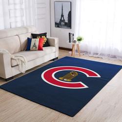 MLB Chicago Cubs Baseball Team Logo Area Rug Living Room Rug Home Decor