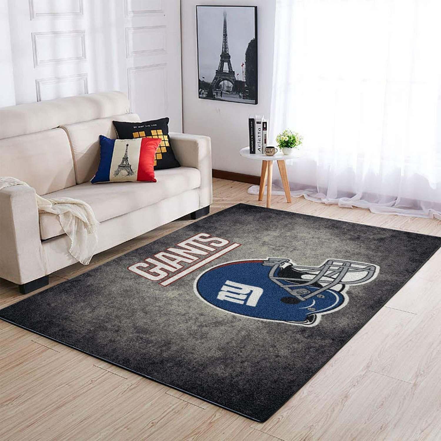 NFL Football New York Giants Area Rug Living Room Rug Home Decor Home Decor