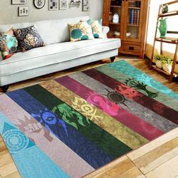Pokemon Evee Anime Rug Gift For Anime Lover Area Rug Living Room Rug Home