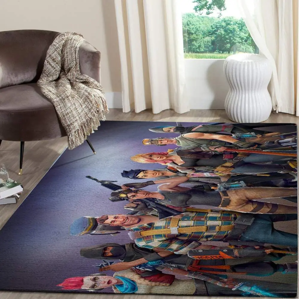 Fortnite Area Rug Video Game Carpet Gamer Living Room Rugs Rug Regtangle Carpet Floor Decor Home Decor