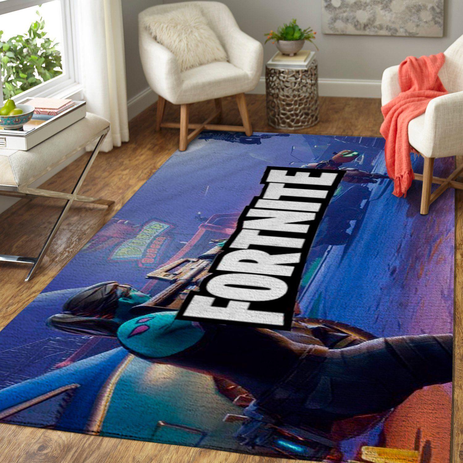 Fortnite Area Rug Video Game Carpet Gamer Living Room Rugs Rug Regtangle Carpet Floor Decor Home Decor V26