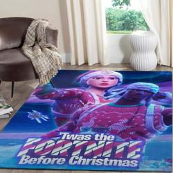 Fortnite Merry Chritsmas Gaming Area Rugs Living Room Carpet Christmas Gift Rug Regtangle Carpet Floor Decor Home Decor
