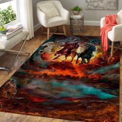 Four Horsemen Of The Apocalypse Area Rug 191016 Ofd Area Rug Living Room Carpet Rug Regtangle Carpet Floor Decor Home Decor