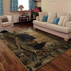 Fox Area Rug Living Room Rug Home Decor 191016