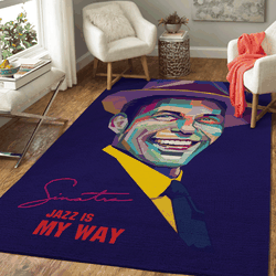 Francis Albert Sinatra Jazz Is My Way Pop Art Area Rug Area Rug Living Room Carpet Rug Regtangle Carpet Floor Decor Home Decor
