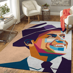 Frank Sinatra American Musical Artist Pop Art Area Rug Area Rug Living Room Carpet Rug Regtangle Carpet Floor Decor Home Decor