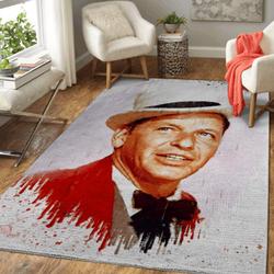 Frank Sinatra Musical Artist Art For Fans Area Rug Living Room Rug Home Decor
