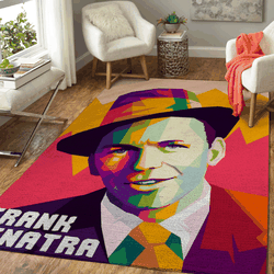 Frank Sinatra Singer Colorful Pop Art For Fans Area Rug Area Rug Living Room Carpet Rug Regtangle Carpet Floor Decor Home Decor