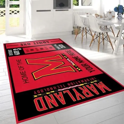 NCAA Maryland Terrapins Dhcdhc0310Dz Rug Living Room Rug Home Decor 1